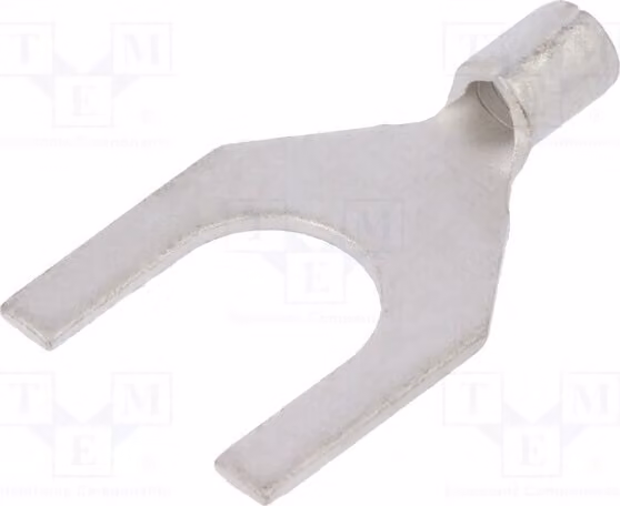 5 connettori a crimpare per cavi a due fili, sezione 1,5÷2,5 mm², con morsetto M8, per cavi isolati ST-098/4