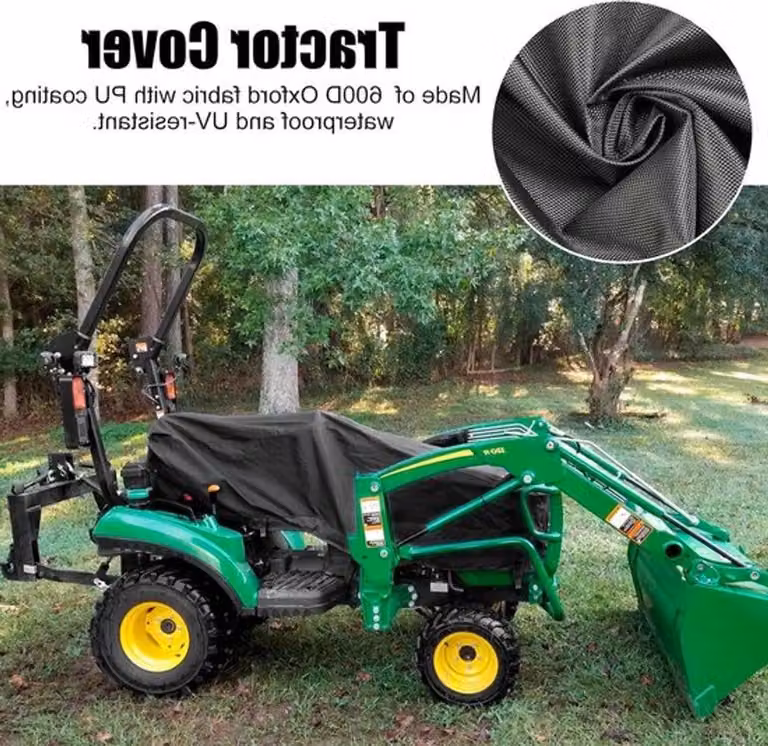 Copertura impermeabile per trattori, realizzata in tessuto Oxford 600D, ideale per macchine da giardino, offre protezione dal sole e dalla polvere ed è adatta per tosaerba e trattorini