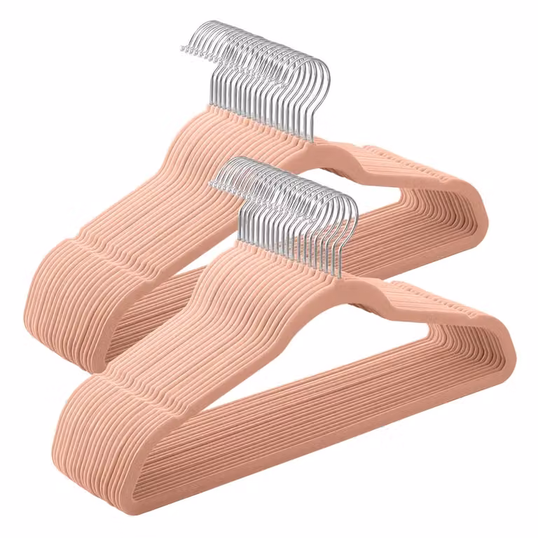 Set di 30 Grucce Vellutate, Rosa
