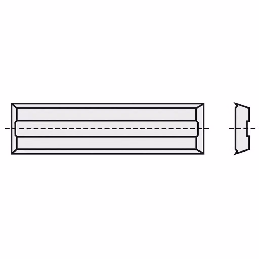 BRÜCK HW-WP 50 x 10 x 1,5 mm KCR08 con gradino di guida trucioli | 85050010