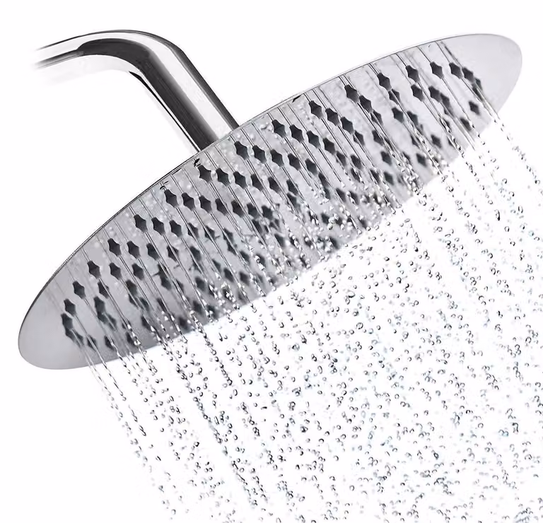 Doccia a soffione Regendusche, 10 pollici, acciaio inossidabile cromato, ugelli anticalcare, 25 cm