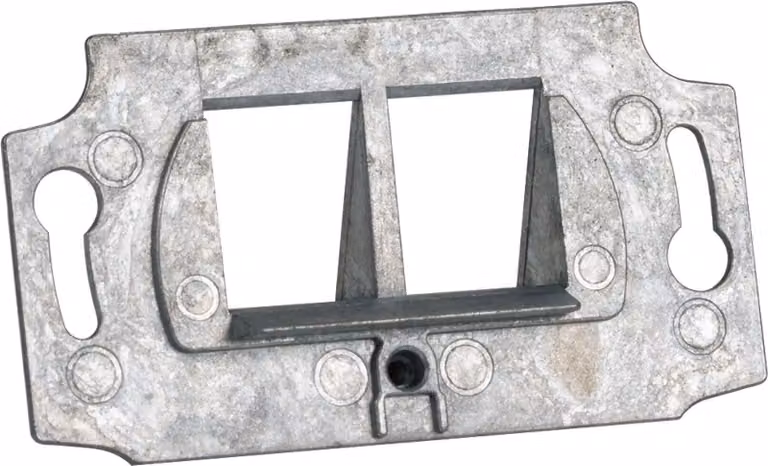 EFB ET-25111 EFB Tragring 2-Port, für Keystones, designfähig TAE