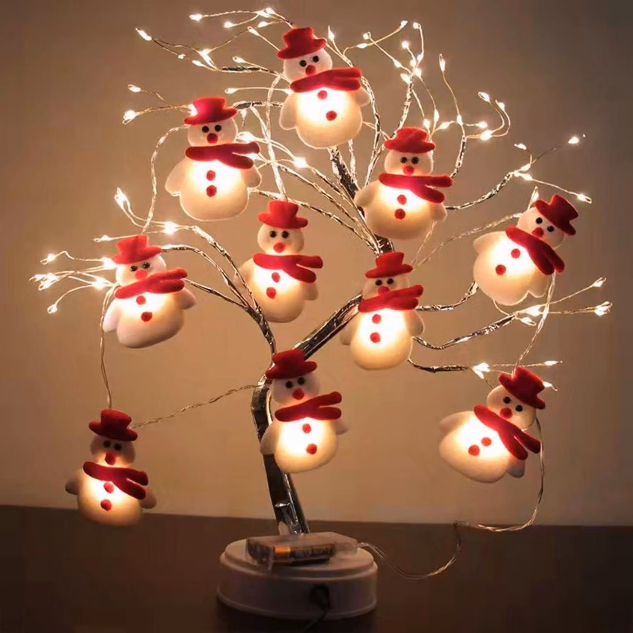 Catena luminosa a forma di fiocchi di neve, lunghezza 1,65 metri, 10 LED, alimentazione a batteria, impermeabile