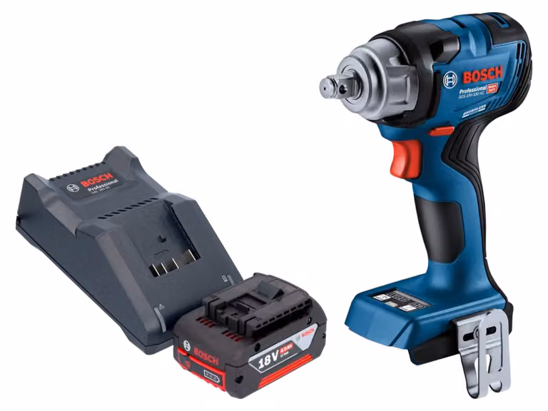 Bosch GDS 18V-330 HC Avvitatore a impulsi professionale a batteria 18 V 330 Nm 1/2" brushless + 1x batteria ricaricabile 4,0 Ah + caricabatterie