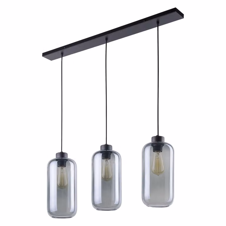 ADVITI Lazio 3p apparecchio a sospensione AD-LD-6229BE27S, E27, max 3 x 15W, nero
