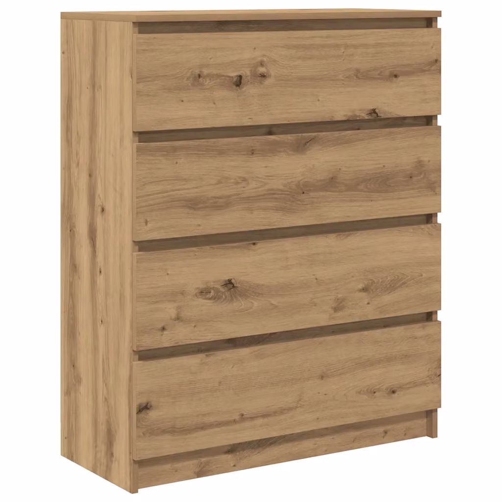 Credenza a parete vidaXL in legno marrone stile minimalista L: 80 cm, P: 35 cm, H: 99 cm – 2