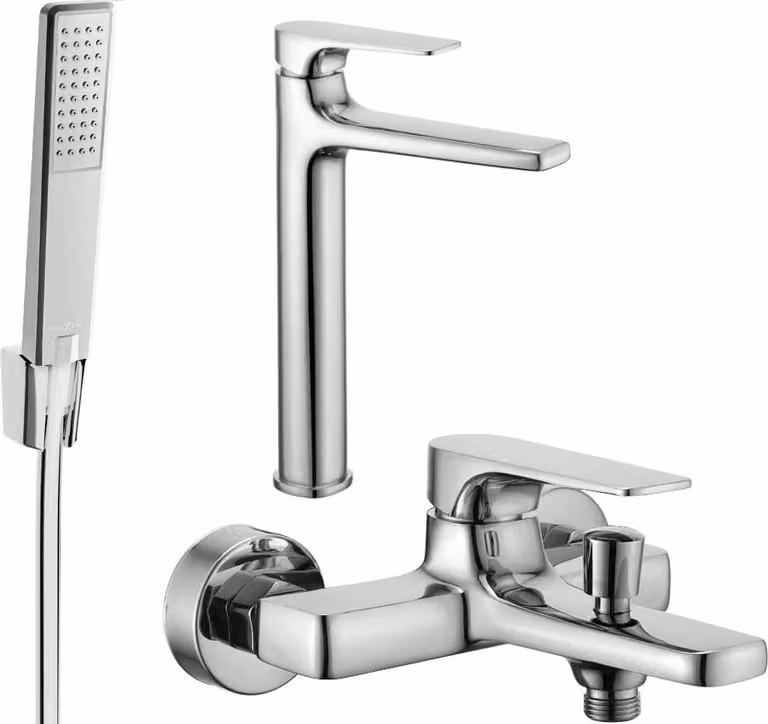 Mexen Lynx R72 set vasca da bagno, cromo - 745913R72-00