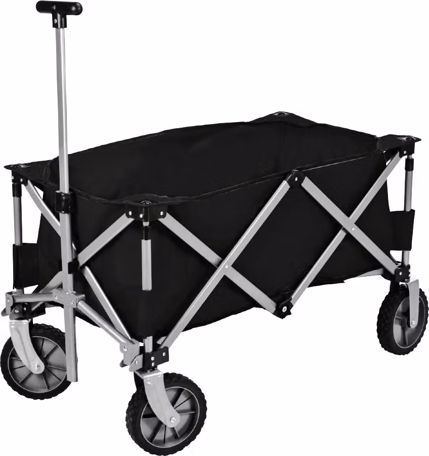 Carrello da spiaggia pieghevole nero KO-DG9000460