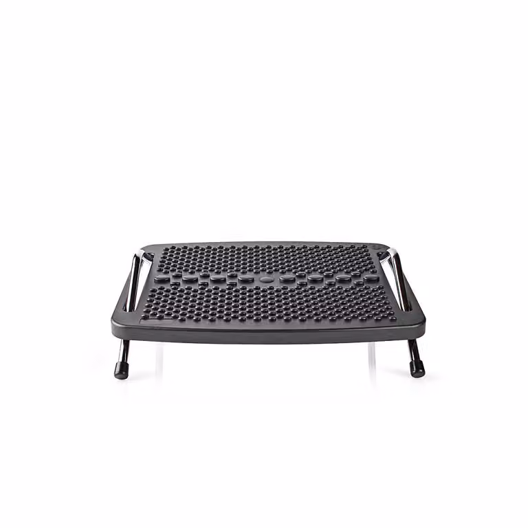 Poggiapiedi Nedis - Angolo regolabile - Nero - Plastica / Metallo