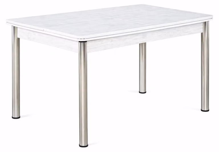Tavolo, stile moderno, colore bianco, ideale per la sala da pranzo, design versatile, forma rettangolare, materiale: legno