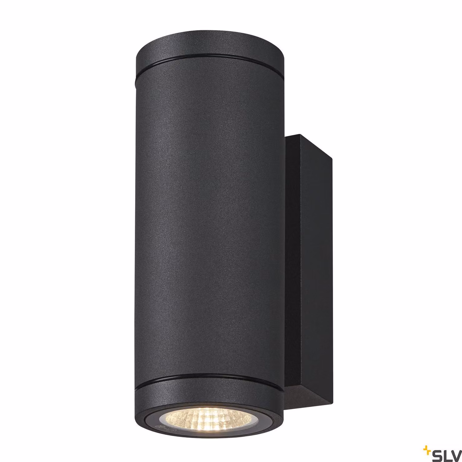 Enola Round S Up/Down LED wall light antracite CCT 3000/4000K Colore luce regolabile IP65