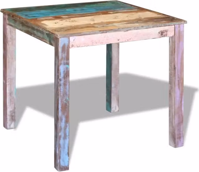 Tavolo da Pranzo | Tavolo da cucina in Legno Massello di Recupero 80x82x76 cm