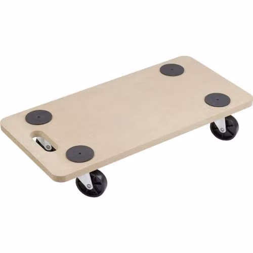 Carrello a pianale in MDF, ruote in poliammide