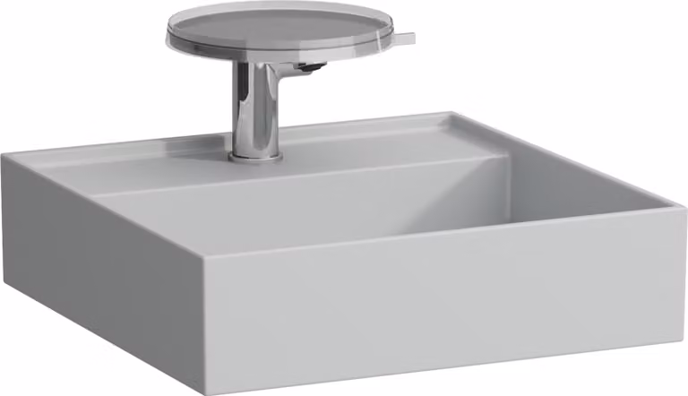 LAUFEN Kartell lavabo à poser, 2 trous pour robinet, sans trop-plein, 460x460mm, H8183317598151, H8183317598151