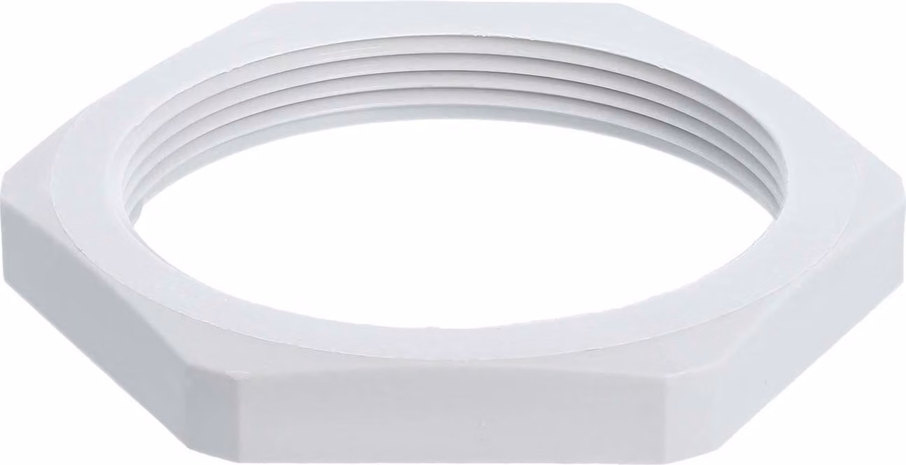 WISKA Controdado M50x1,5 GPA-M50 esagonale in poliammide (PA) colore grigio chiaro RAL 7035 - 1 pezzo