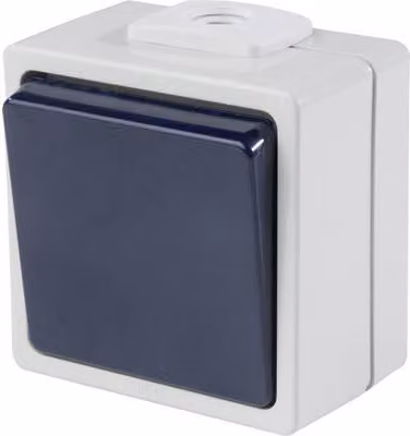 interruttore a superficie as-Schwabe Interruttore di spegnimento/cambio 2 entrate cavi 230V IP54