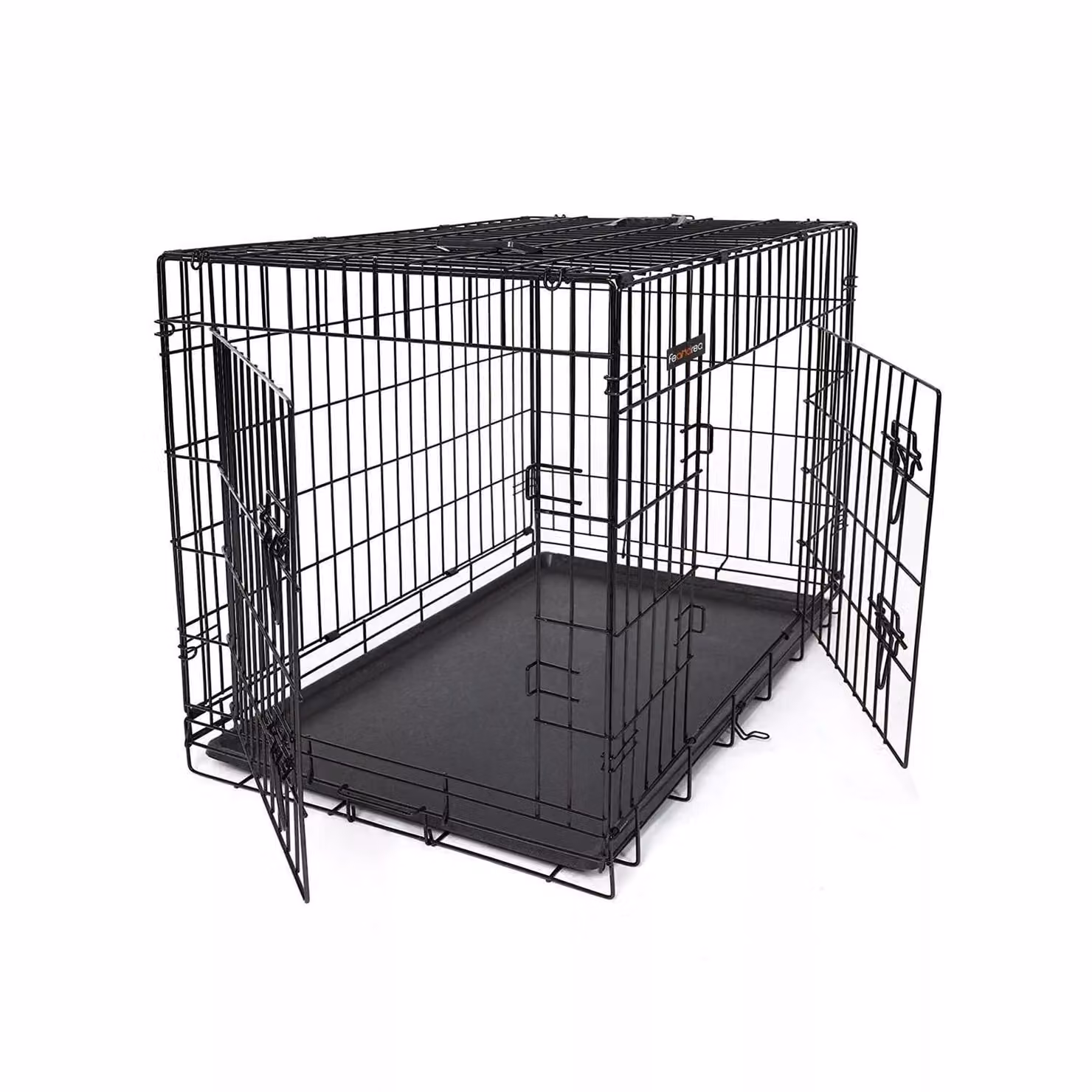 In And OutdoorMatch Cassa per cani XXL Deluxe Yvar - Panchina per cani - Pieghevole - Nero - 106x70x77cm
