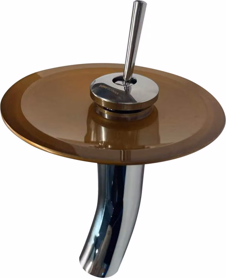 Domotechnika | Rubinetto per lavabo - Modello Fiona - Cromo/Oro - Design elegante - Alta qualità