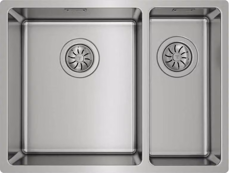 Teka Belinea Rs15 2c 580 Silentsmart Lavello rettangolare doppio argento Argento Taglia unica