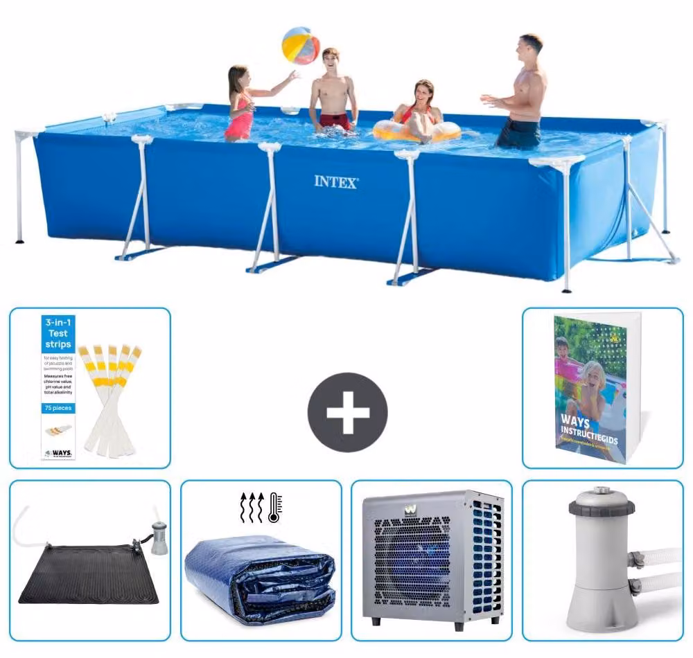 Piscina fuori terra rettangolare - 450x220x84 cm - Struttura in 5 parti, modello S42
