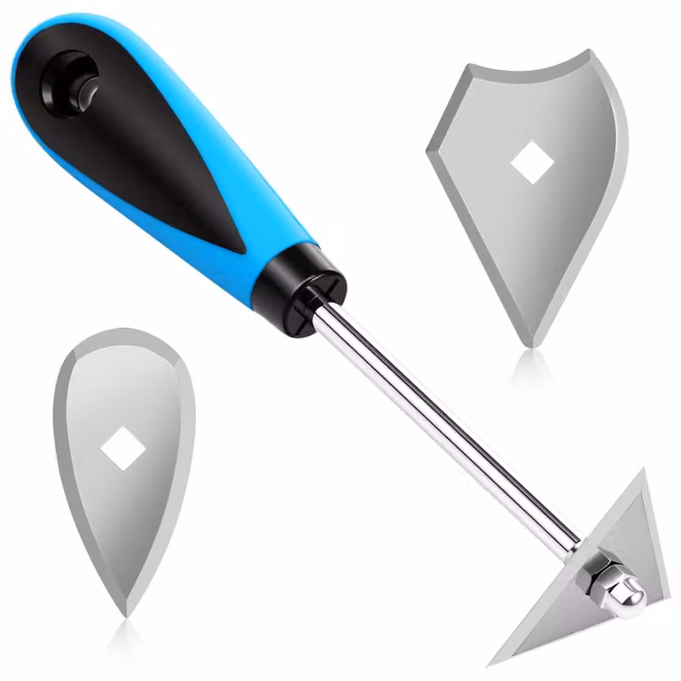 Raschietto multifunzione 3-in-1 con lame in acciaio e manico ergonomico