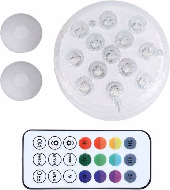 Illuminazione subacquea a 13 LED, 16 colori, impermeabile IP68