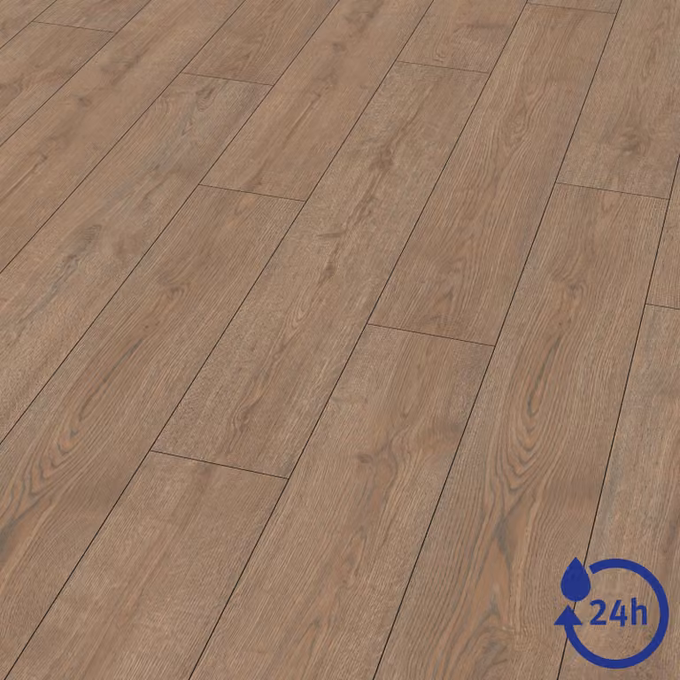 EGGER NatureSense* Pavimento laminato Aqua EL2191, rovere Turin, color marrone, dimensioni 1292x193x8 mm