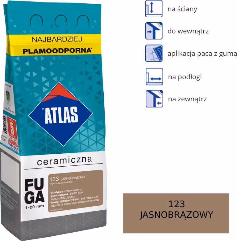 , Malta Vetroceramica 1-20 mm 123 marrone chiaro 5 kg