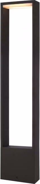 Lampione da esterno CATA moderno con palo LED 4W colore nero, ideale per giardino e viali, protezione IP54, luce bianco caldo, Altezza: 100 cm – 1