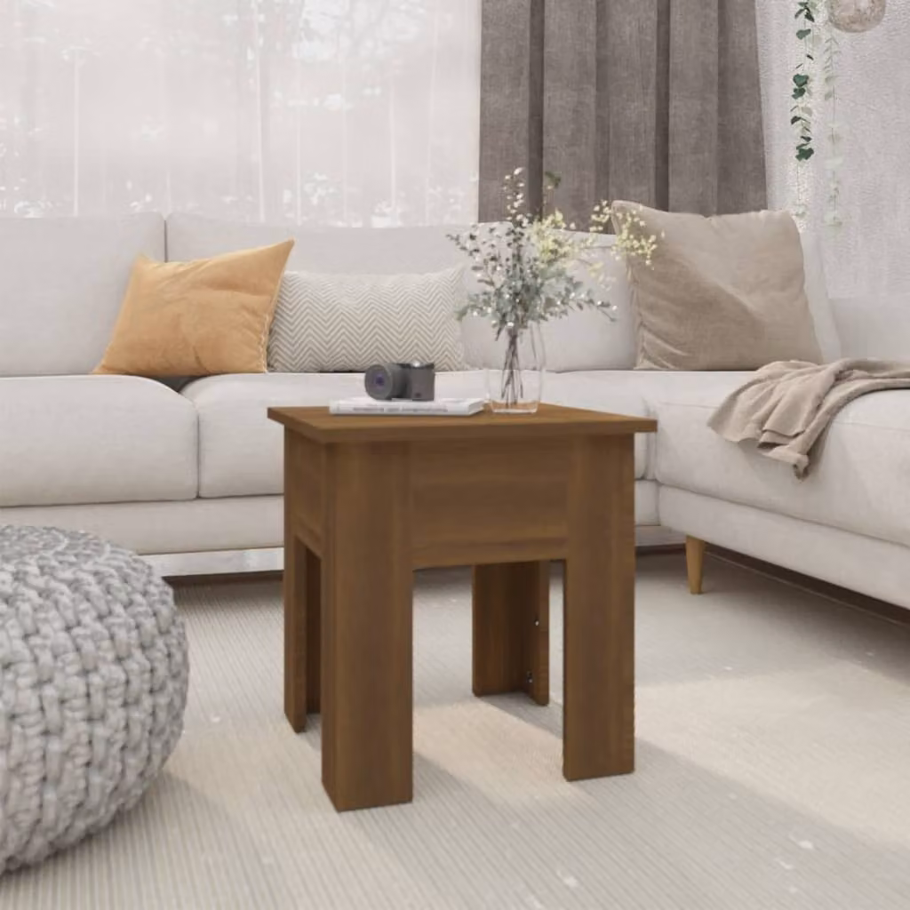 Maison Exclusive - Tavolino marrone effetto rovere 40x40x42 cm Materiale ligneo