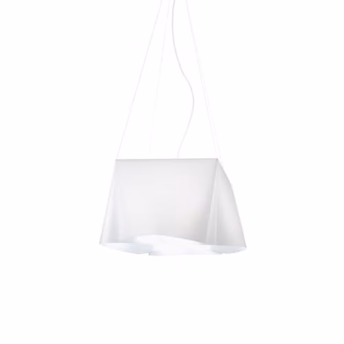 Lampadario Moderno Polilux ® Bianco E Metallo Cromo 3 Luci E27