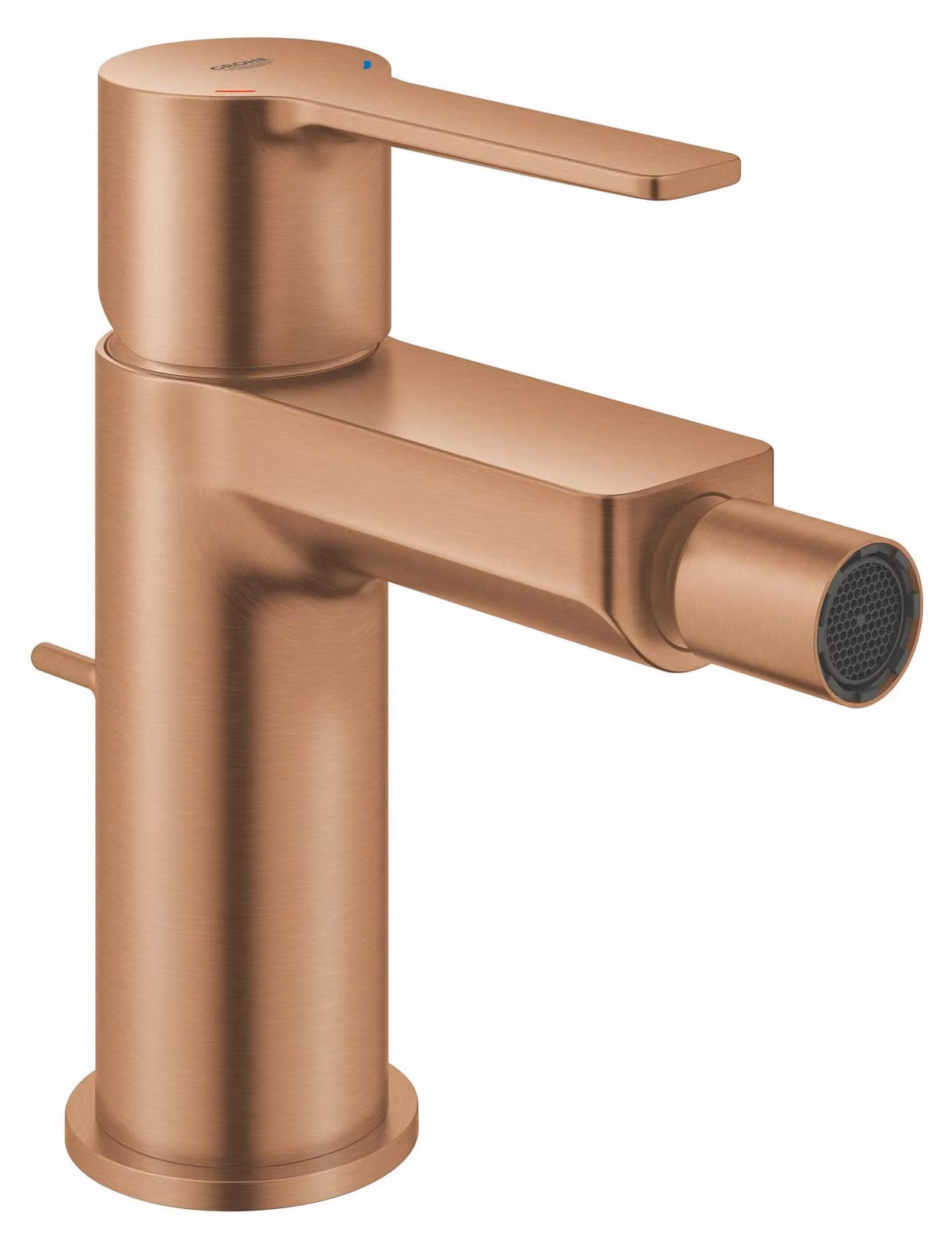 GROHE Mitigeur per bidet, modello Lineare, taglia S, con tappo a scomparsa - Finitura Warm Sunset spazzolata - Codice prodotto: 33848DL0