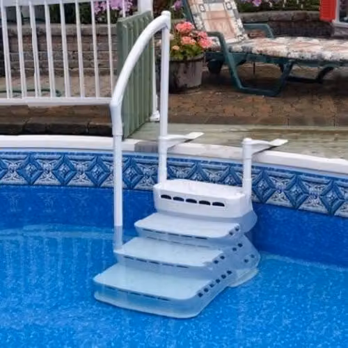 Scaletta amovibile antiscivolo AQUALUX per piscina