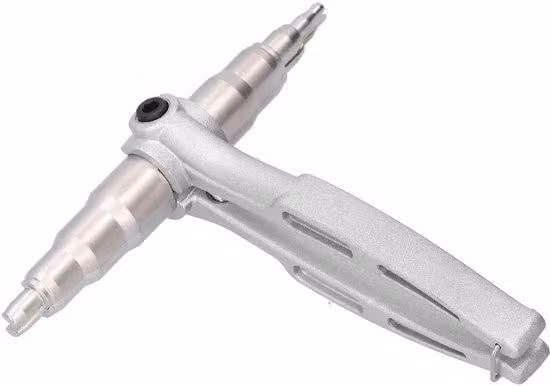 Strumento manuale in alluminio per l'espansione di tubi, con punte per diametri da 6 a 22 mm - Design ergonomico - Colore argento - Peso: 375g