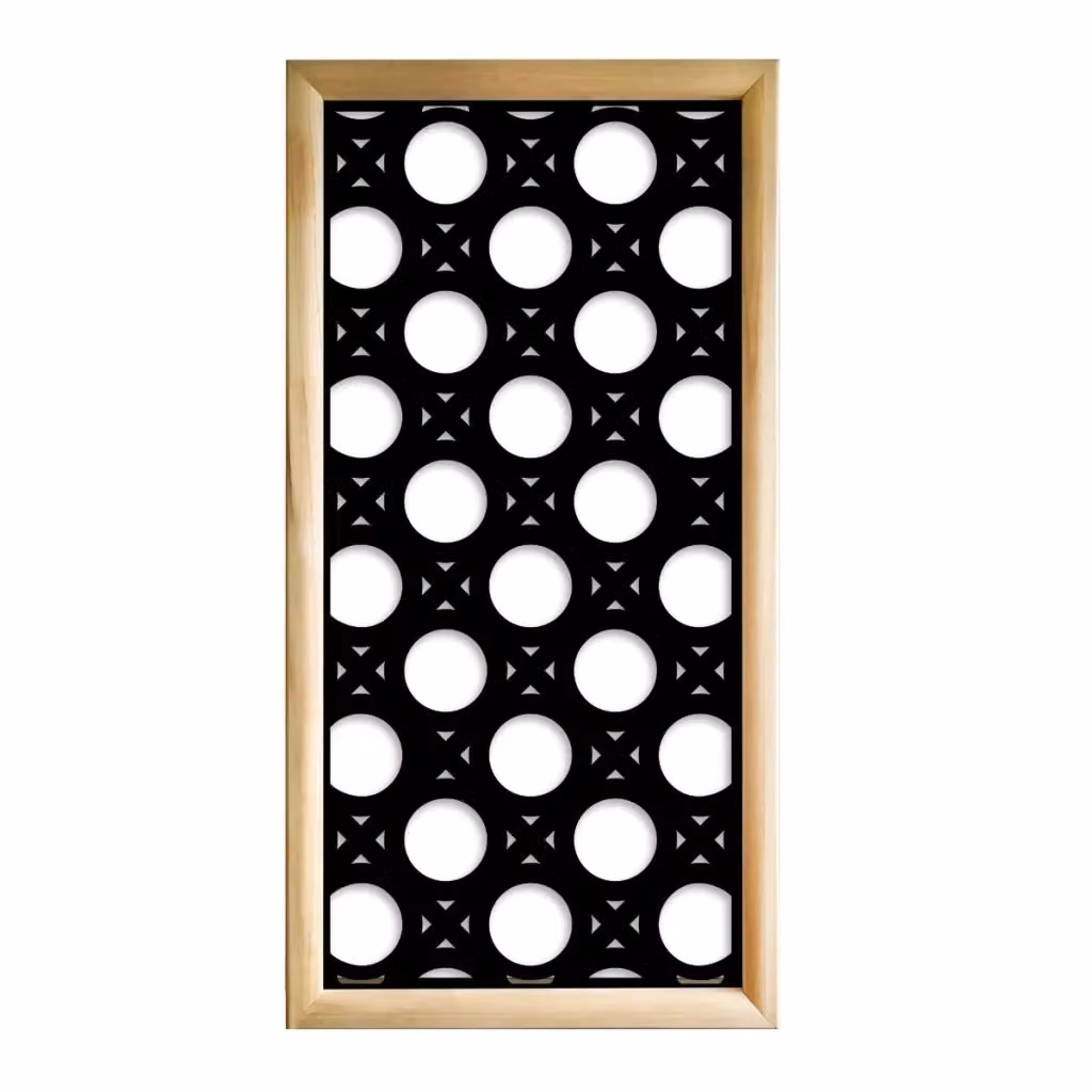 Moduli Decorativi Nottingham Signorbit in Legno e PVC, Colore: Nero, L: 73 cm, H: 148 cm – 2