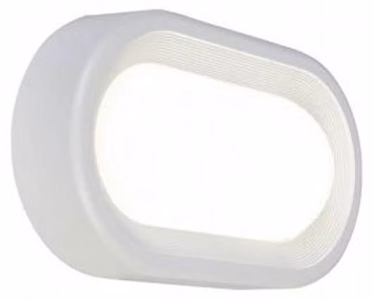 Plafoniera Esterno Moderna Orion Alluminio E Termoplastica Bianco Led 18W 4000K
