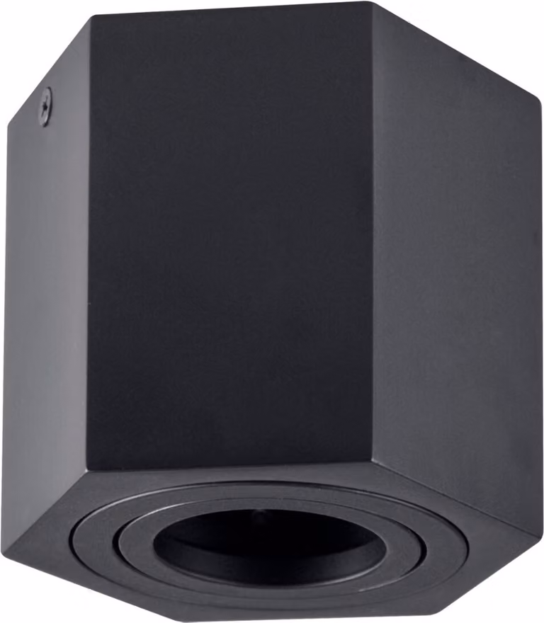 Lampada da incasso a vista nera 1xGU10 HEXAGON 313188 Polux