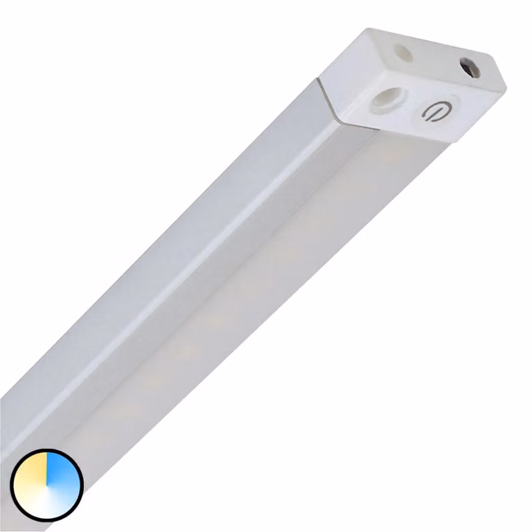Müller-Licht Lampada LED da mobili Cassia Sensor Switch Tone 80 Tone, dimmerabile, Bianco / Opale, Cucina, Alluminio, Lampade per mobili