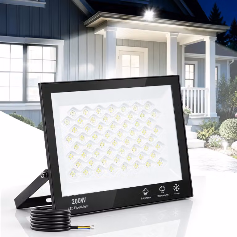 Faretto LED da 200 W, 20.000 lumen, grado di protezione IP66, 6500 K, luce bianca fredda