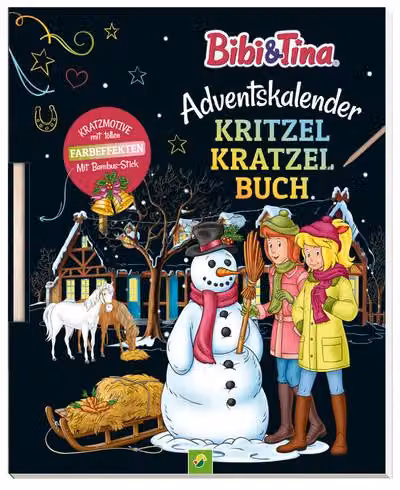 Calendario dell'Avvento Bibi & Tina: Libro da colorare e scarabocchiare