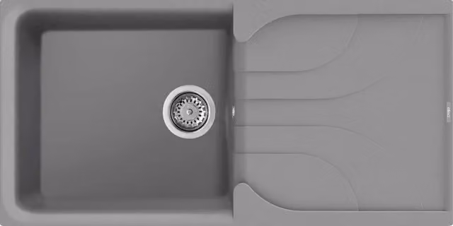 Lavello EGO 480 100X50 1 vasca + gocciolatoio CEMENTO 48