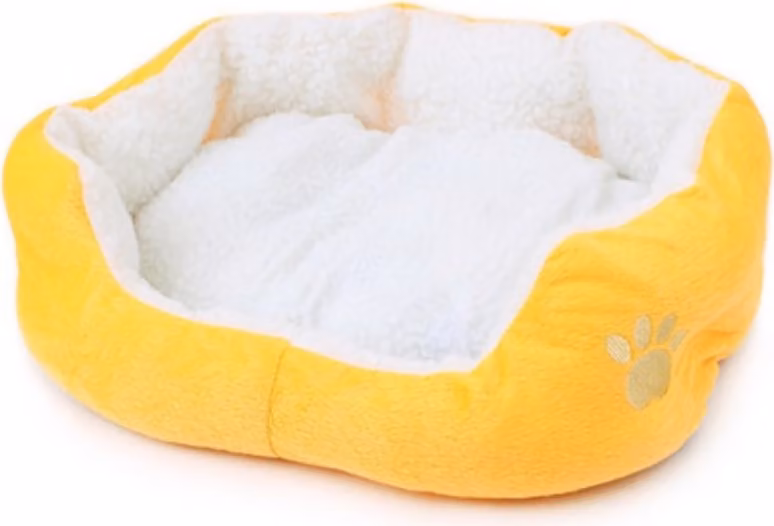 Cuccia per gatti 50x40 cm, cuscino per gatti, divanetto per gatti, cestino per gatti, coperta per gatti; cuccia per cani, cuccia per gatti, cestino per cani, per cani e gatti, giallo, 50 cm, 40 cm