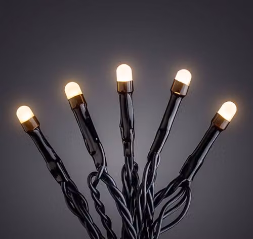 Konstsmide Micro LED fairy lights, smerigliato, 80 diodi color ambra