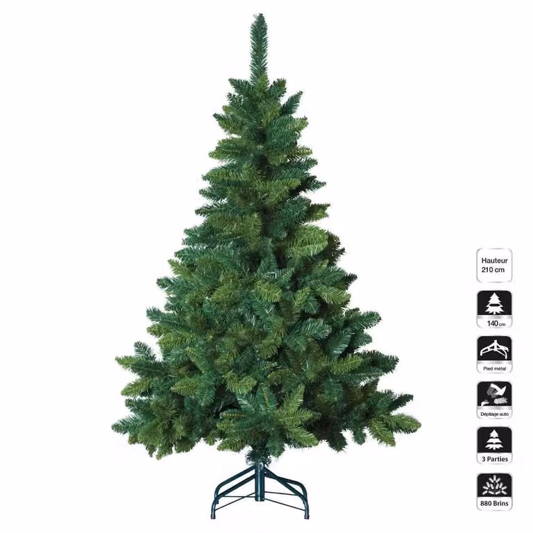 Abete in fiore 210 cm verde - Feeric Lights & Christmas