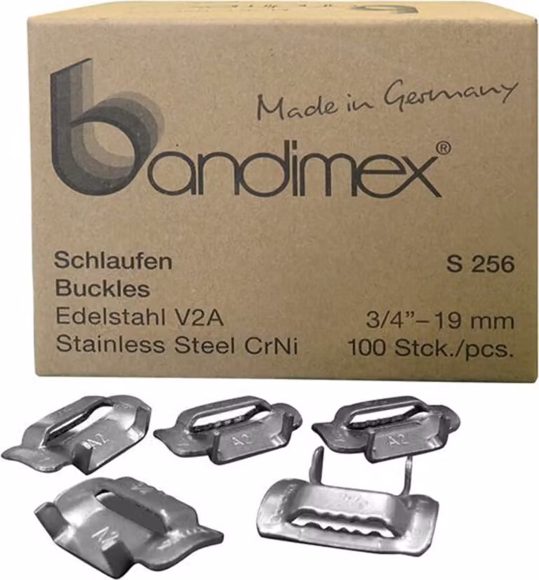 Anelli 5/8" V2A in acciaio inox, confezione da 100 Bandimex