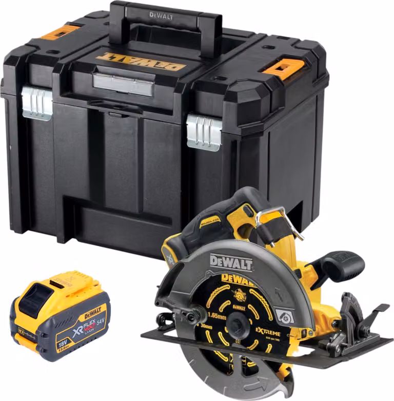 DeWALT DCS 578 NT Sega circolare a batteria 54V XR FlexVolt 190 mm senza spazzole + lama + TSTAK - senza batteria, senza caricabatterie
