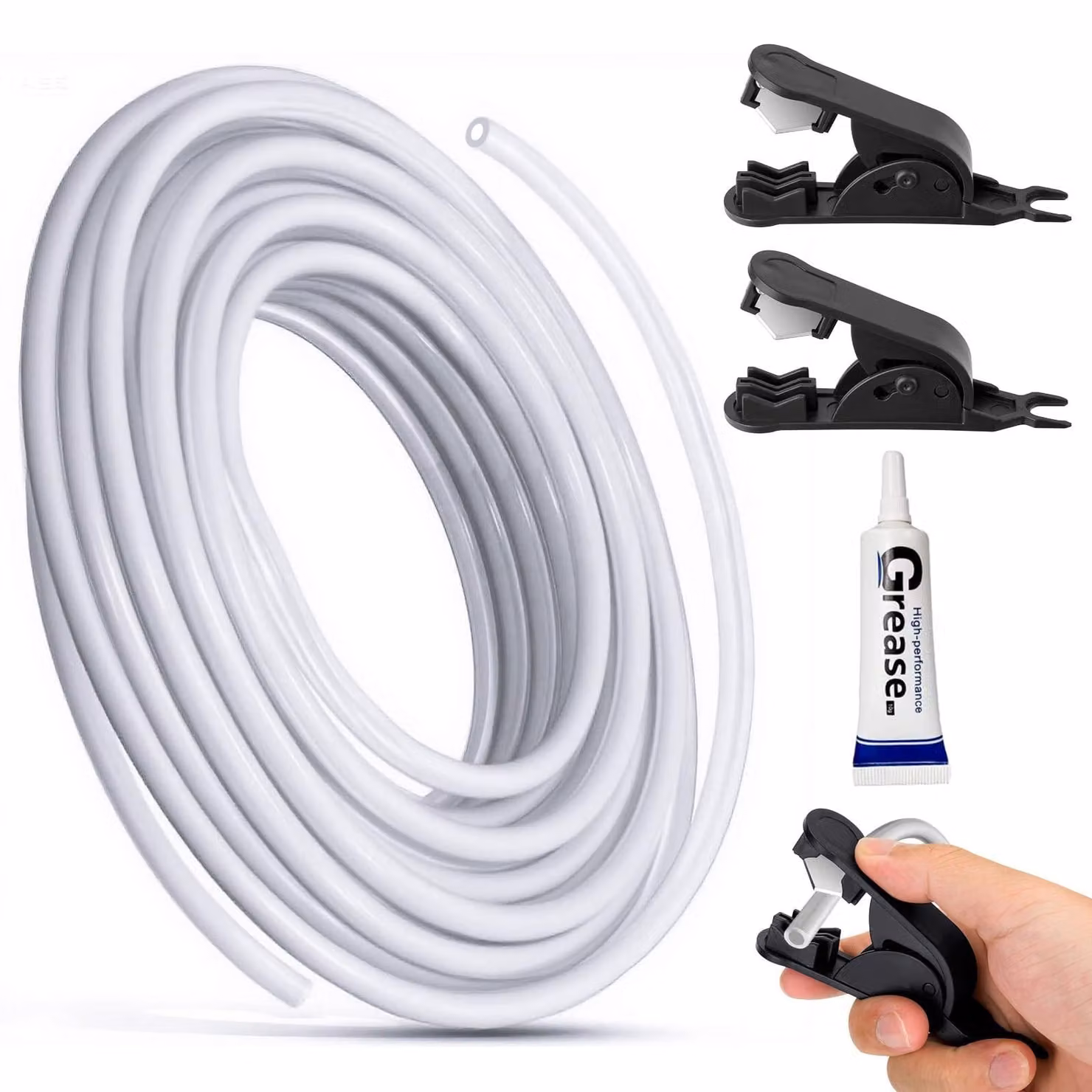Tubo in PTFE da 12 metri per stampanti 3D, con tagliatore
