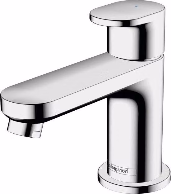 Risparmio idrico con Chormetall - Rubinetto per WC ad alta pressione con diametro di 59 mm - Rubinetto per acqua fredda a risparmio idrico