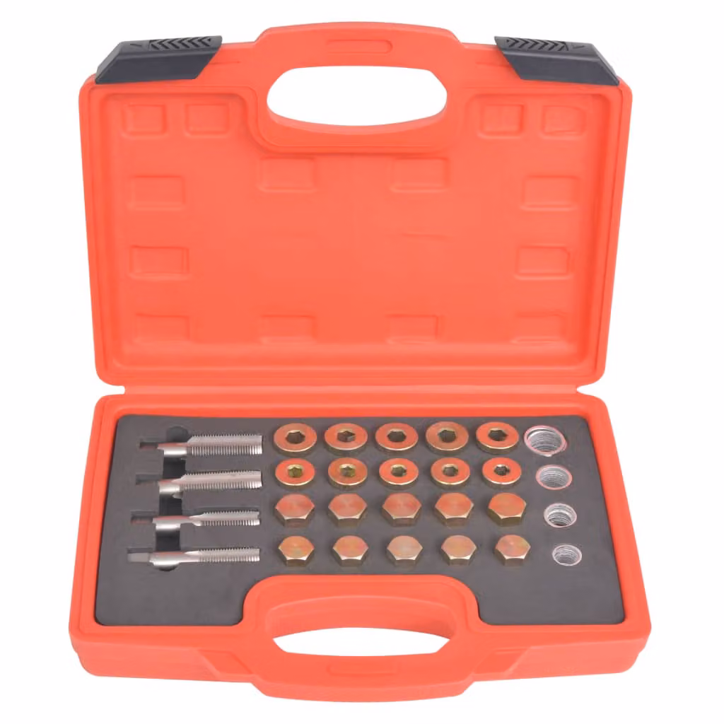 vidaXL Kit di riparazione da 64 pezzi tappi di scarico olio M13 M15 M17 M20