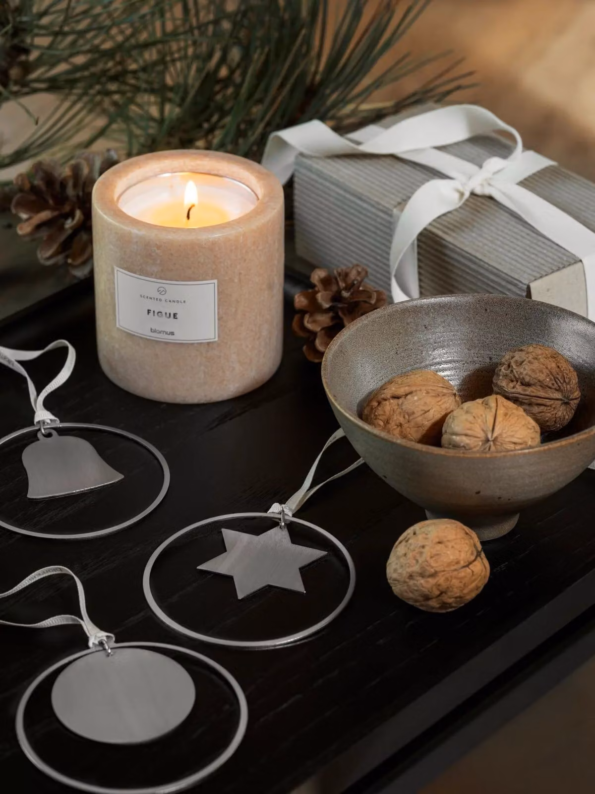 ornamenti natalizi blomus Stella set di 4 KITAI argento